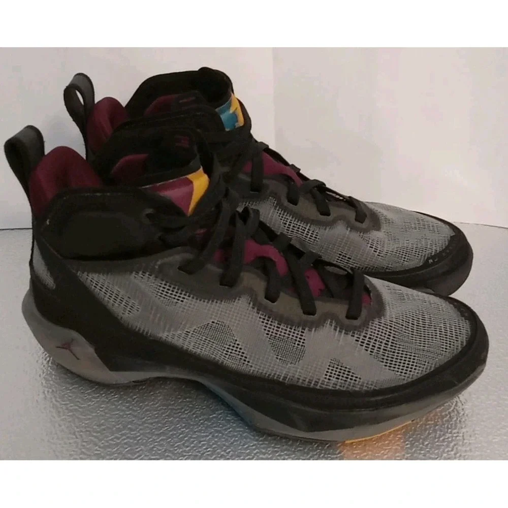 Nike Air Jordan 37 Bordeaux Men Midnight Fog 2022 Sneakers Size 8‎